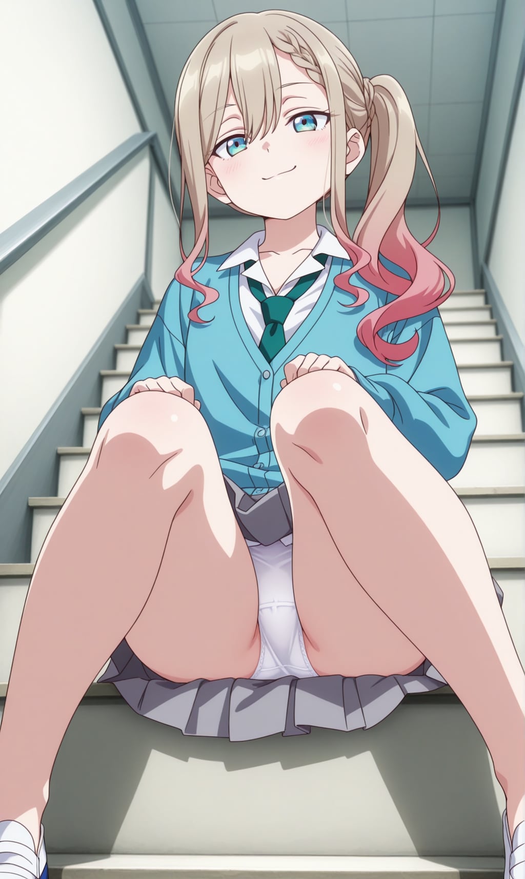 涼風涼【階段座りパンチラ】