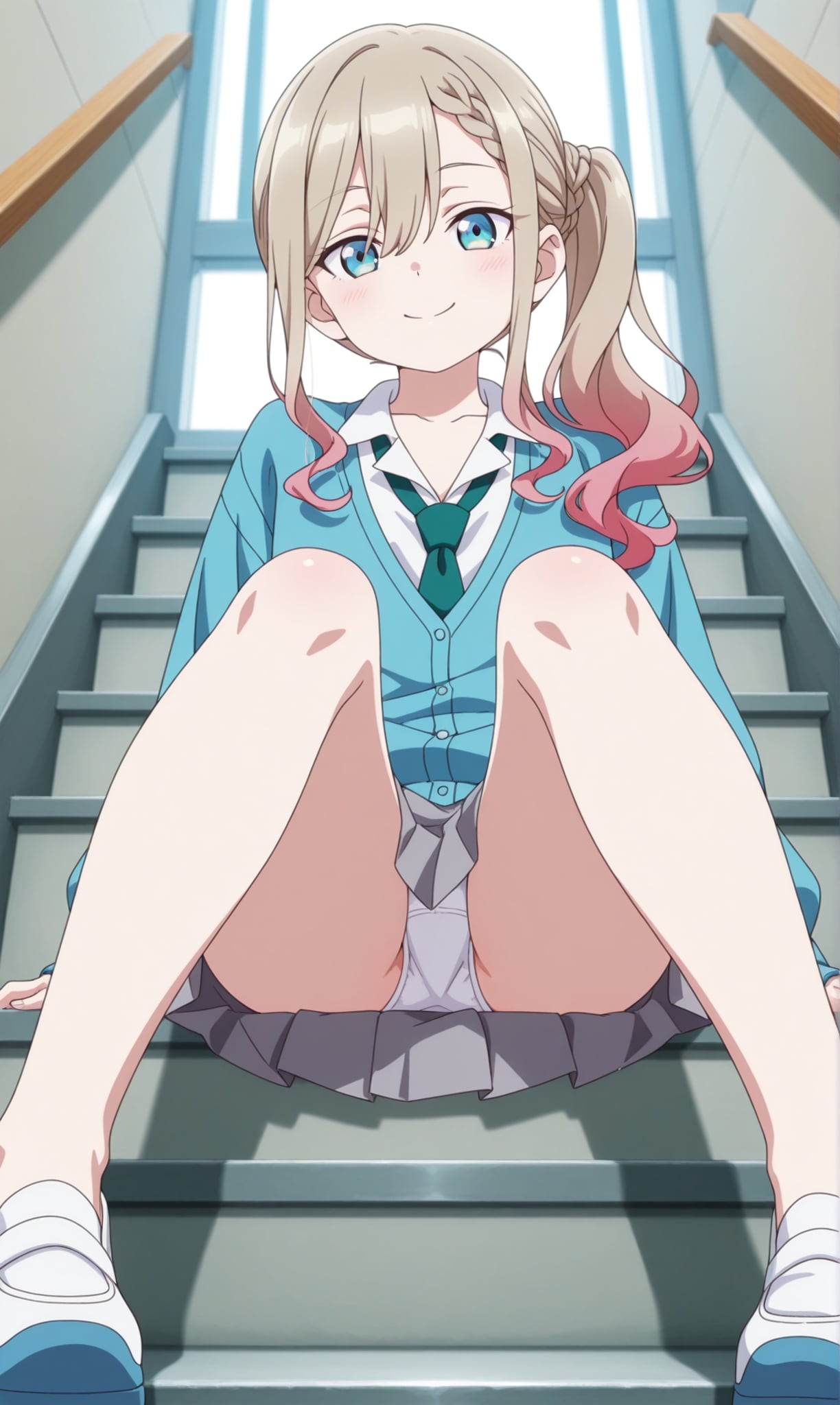 涼風涼【階段座りパンチラ】