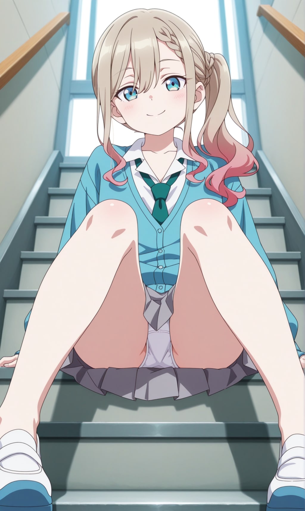 涼風涼【階段座りパンチラ】