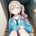 涼風涼【階段座りパンチラ】 11枚目