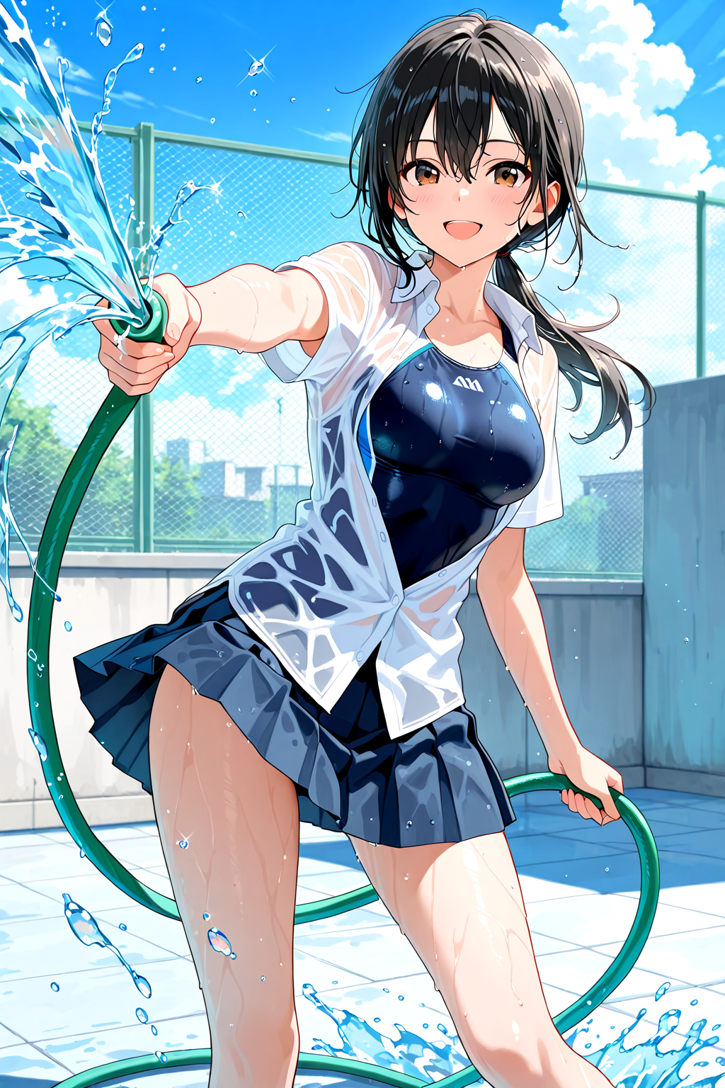 水遊び