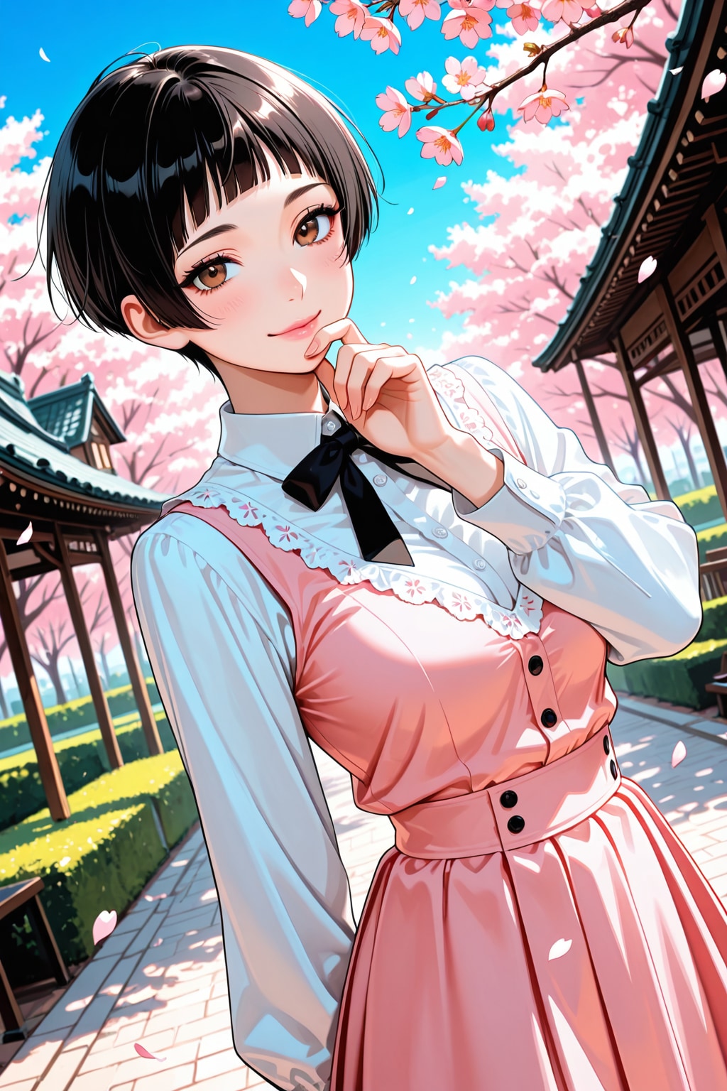 女の子と桜 2026　その６