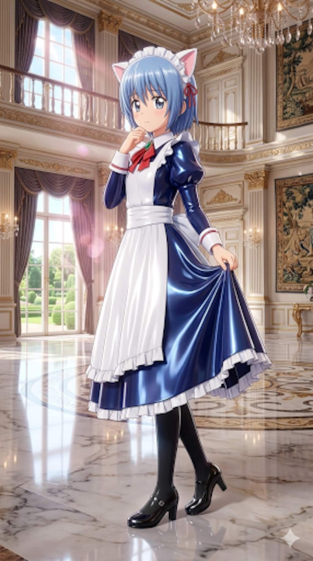 ハヤテのごとく　綾崎ハヤテ女装　猫耳メイド服