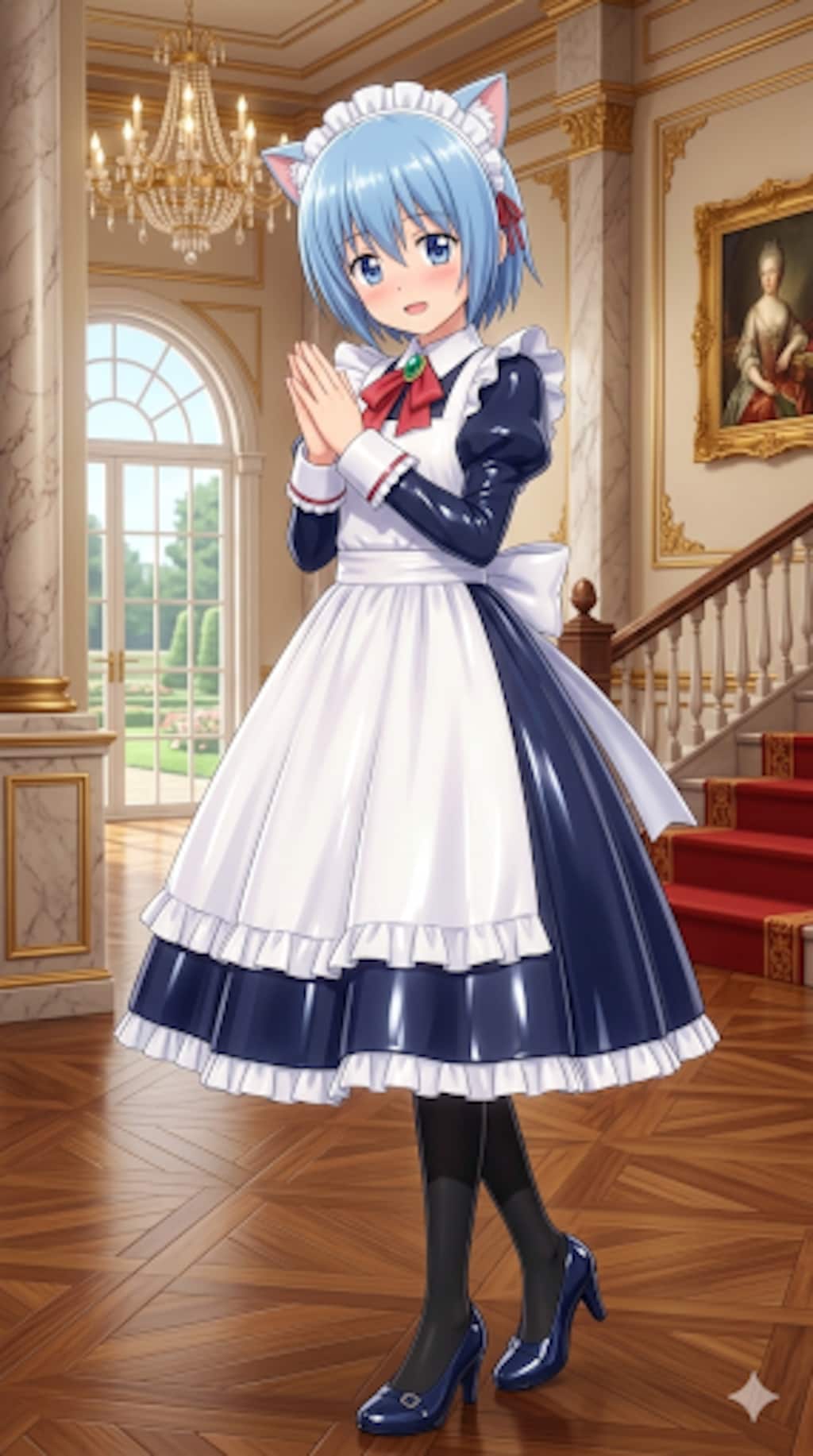 ハヤテのごとく　綾崎ハヤテ女装　猫耳メイド服