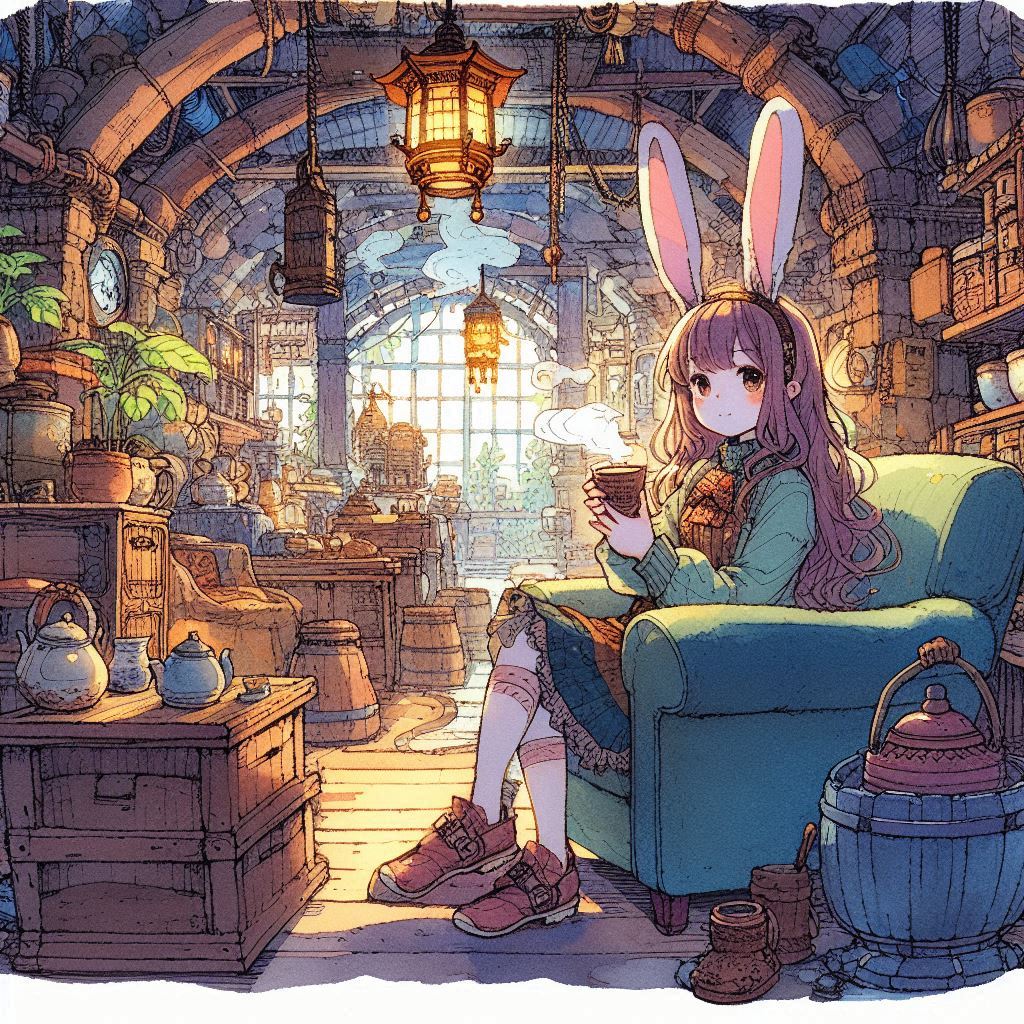 うさぎさんの、のんびりスローライフ | の人気AIイラスト・グラビア