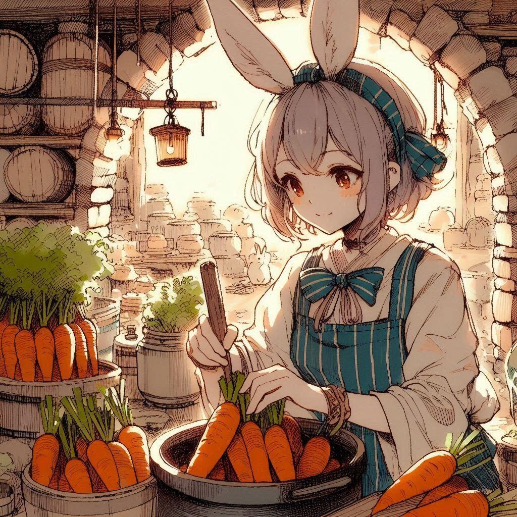 うさぎさんの、のんびりスローライフ