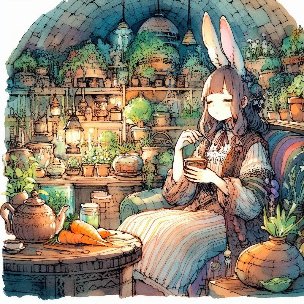 うさぎさんの、のんびりスローライフ