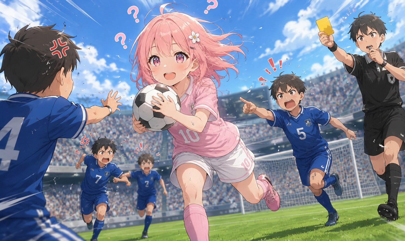日本が誇るエースストライカー　ピンクちゃん⚽️
