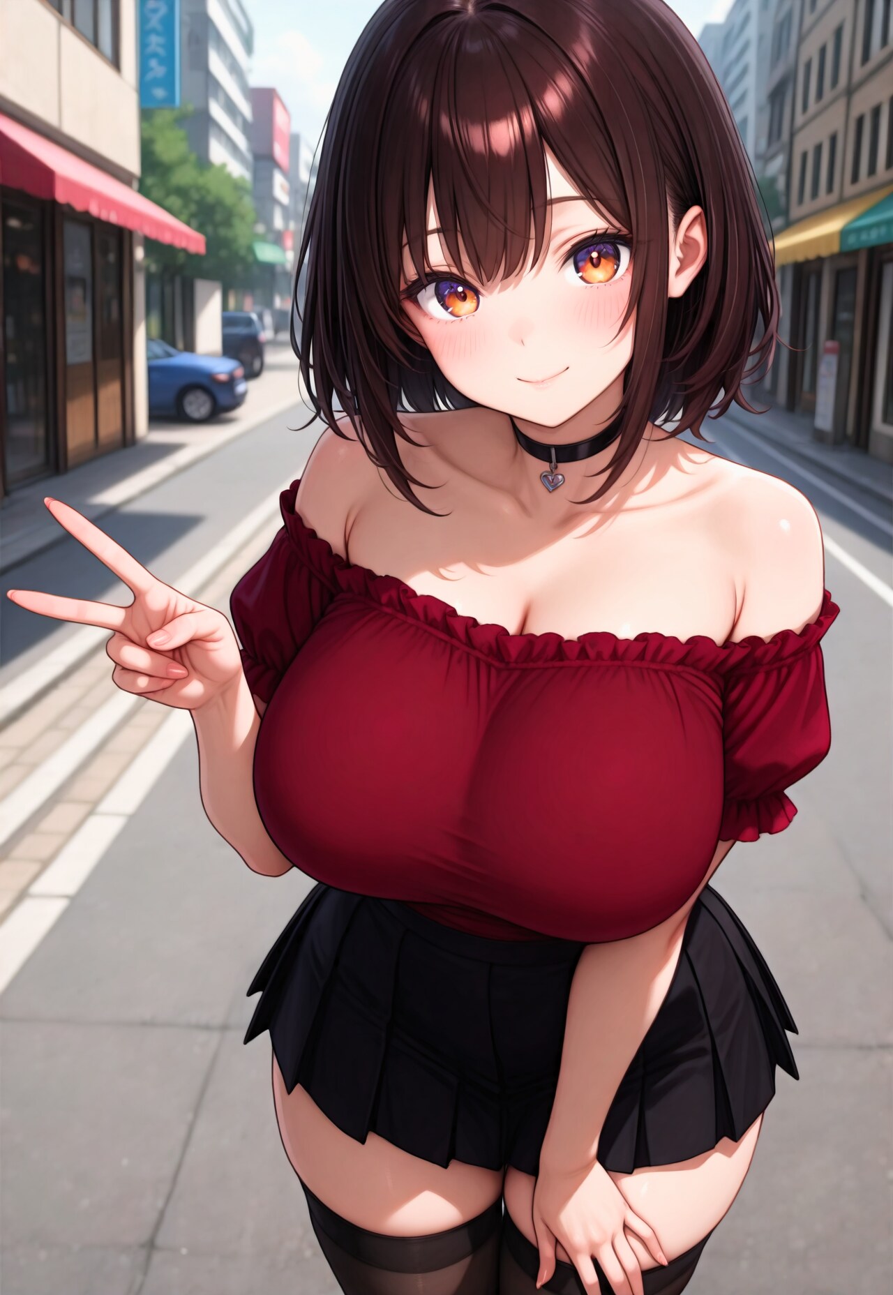 563（赤いオフショル）