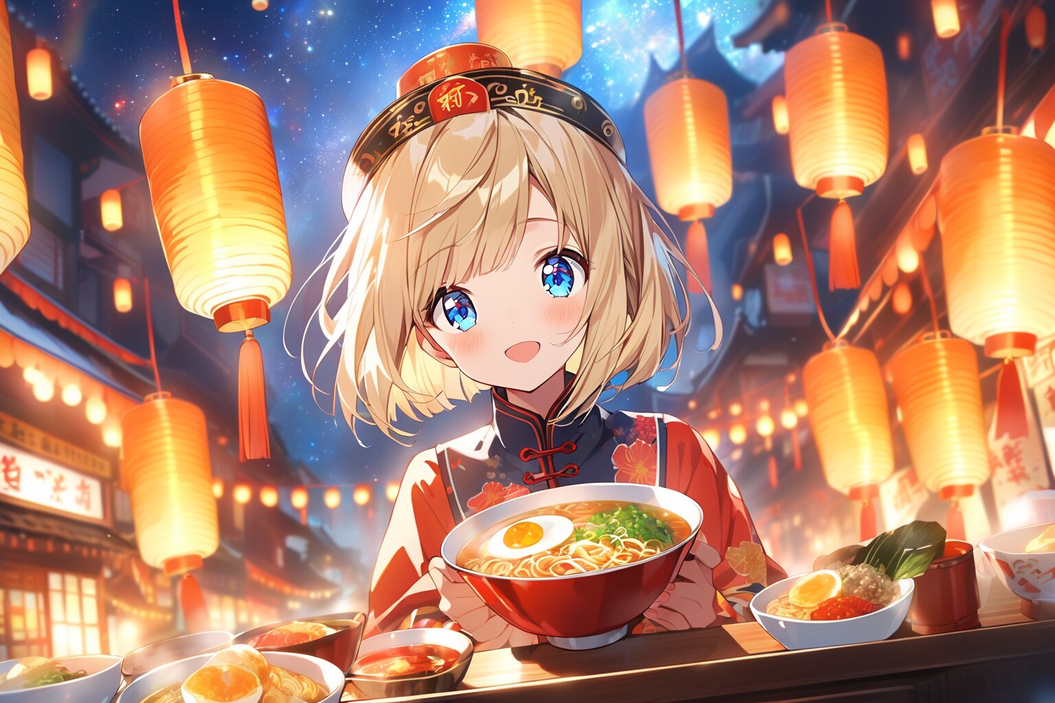 キョンシーの屋台ラーメン店🍜 | の人気AIイラスト・グラビア