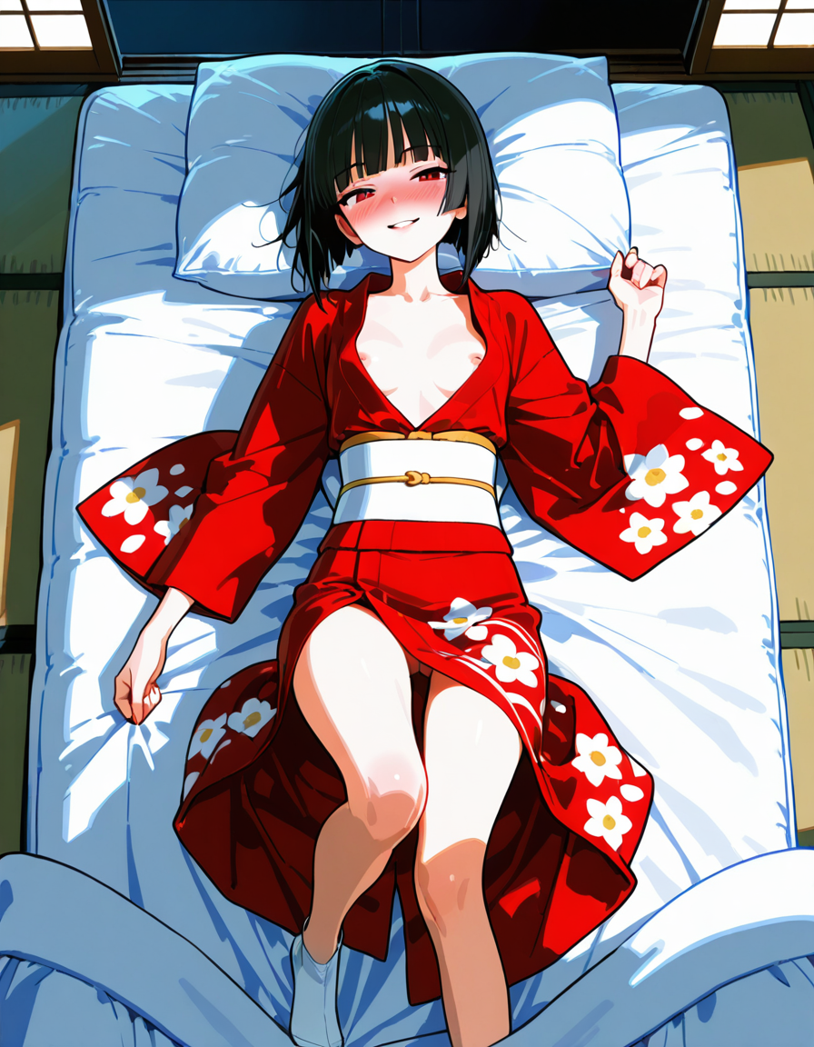 座敷童ちゃん壱号 添い寝？前と後