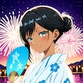 女の子と花火 2026 2枚目
