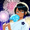 女の子と花火 2026 3枚目