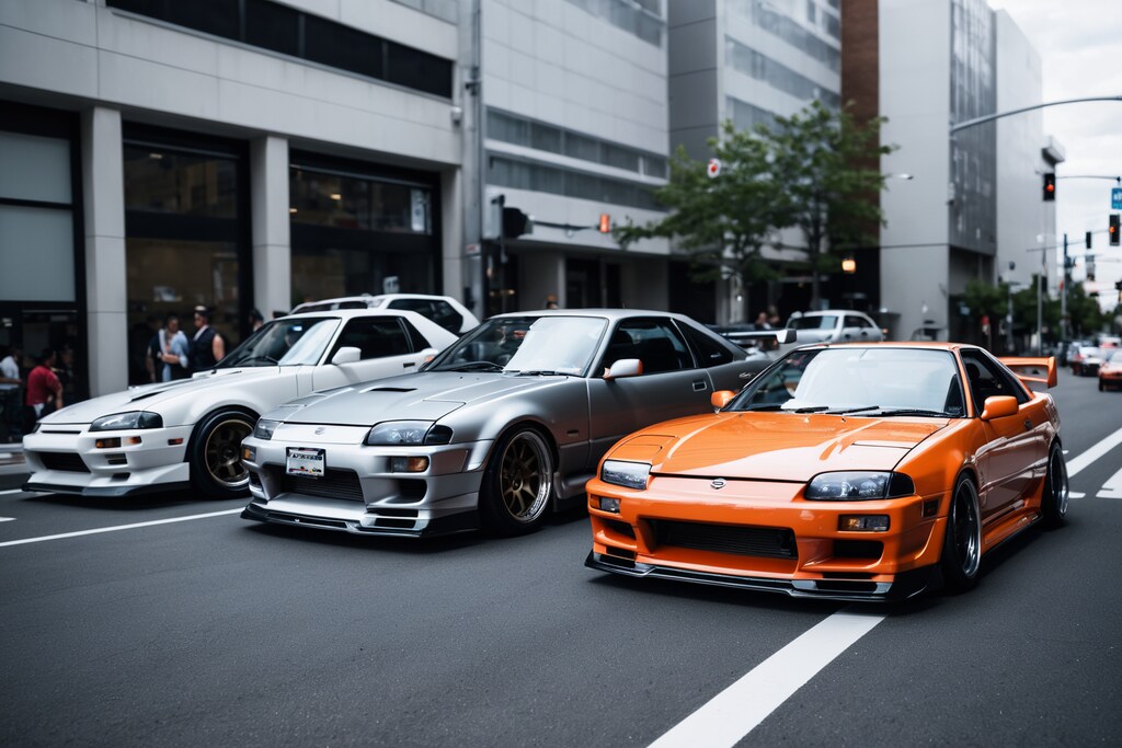 街に現れた日本車軍団