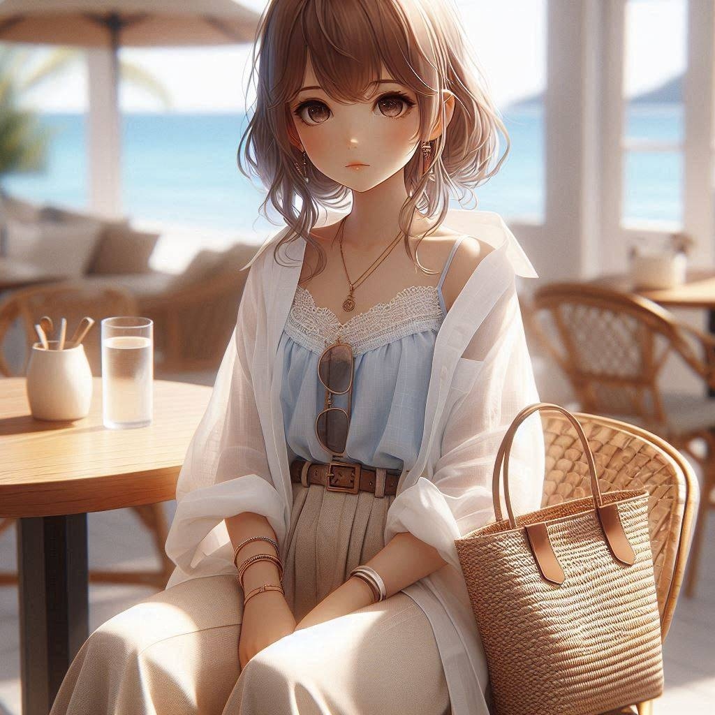 夏のコーディネイト(DALL-E)(5)