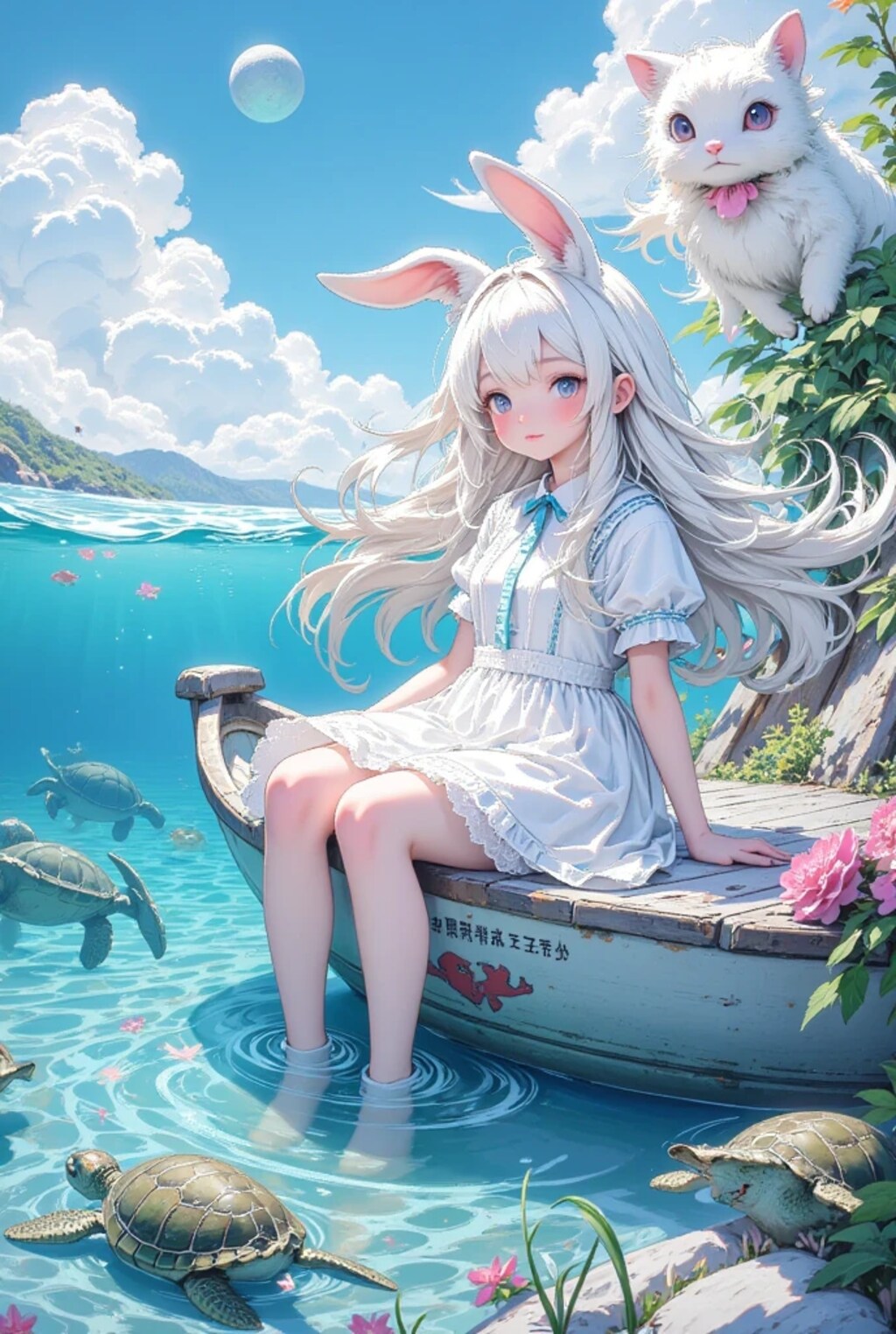 ボートに乗った