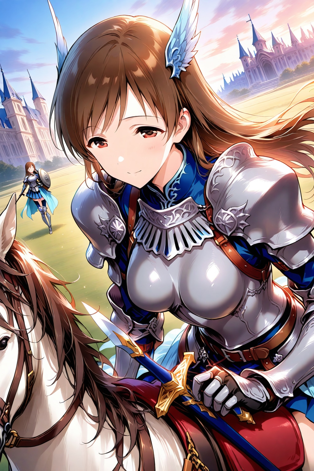 騎士装備の新田さん