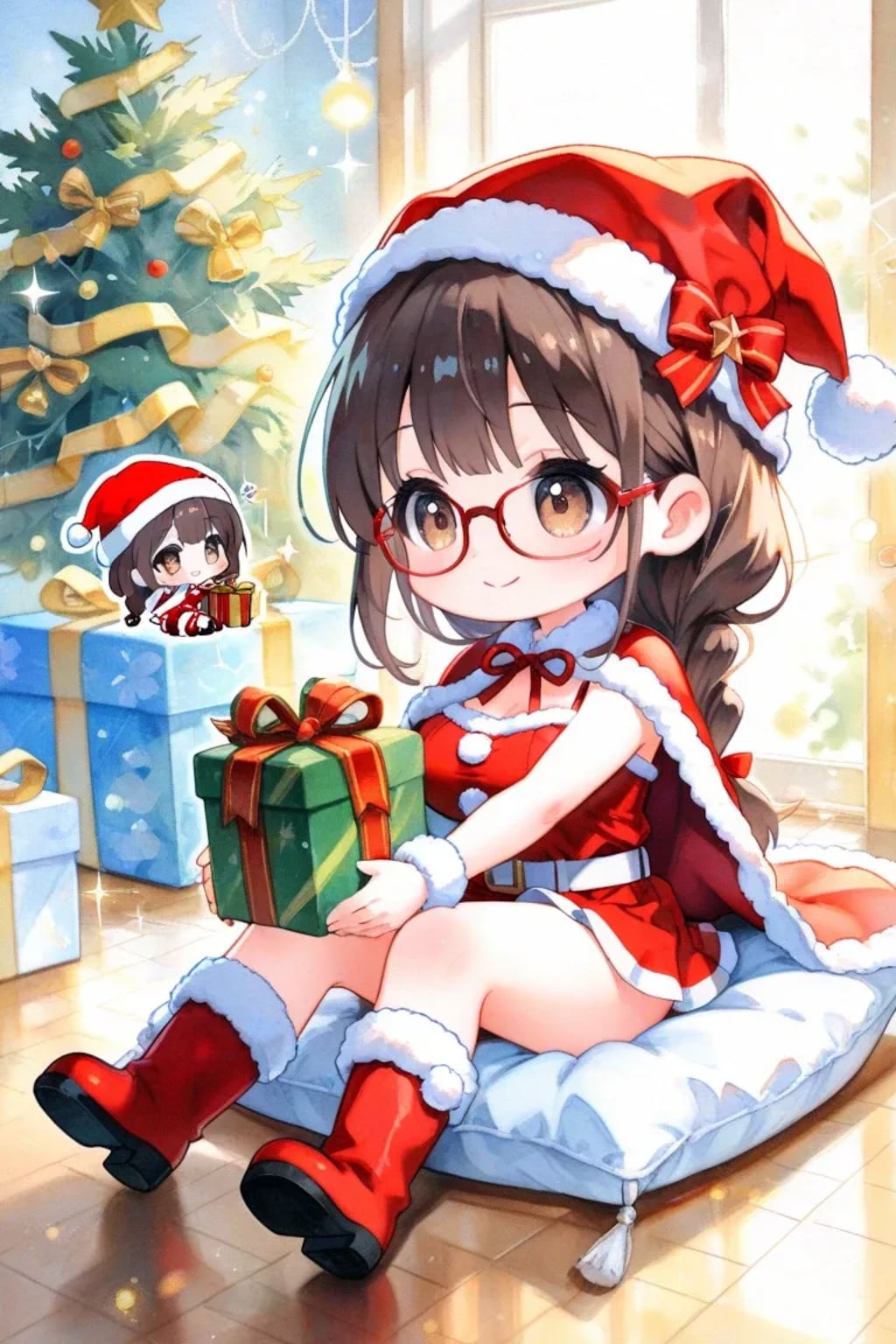 ちびサンタちゃん頑張る✨️