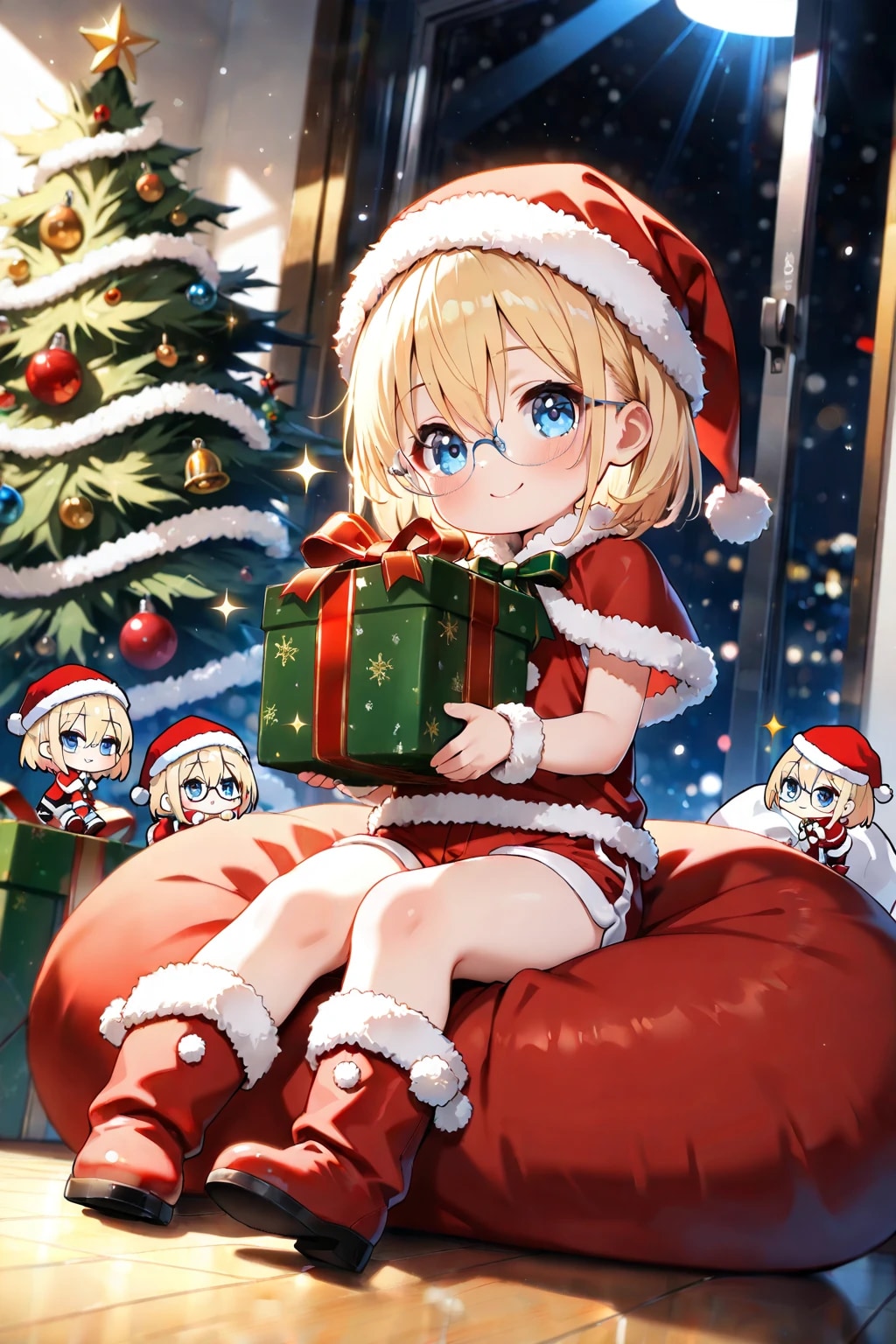 ちびサンタちゃん頑張る✨️