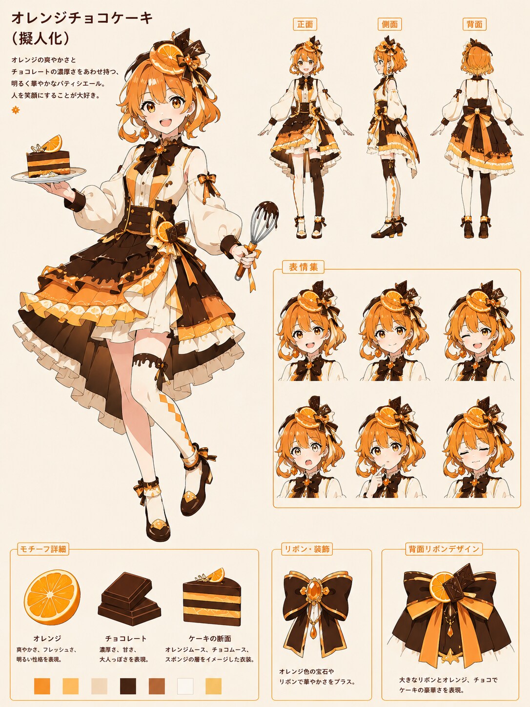 Orange Choco Cake | の人気AIイラスト・グラビア