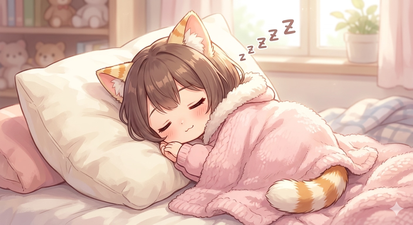 お昼寝中 | の人気AIイラスト・グラビア