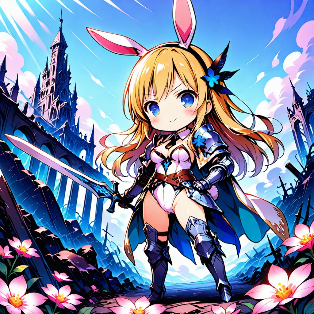 ちびうさみみナイトさん (バニー装備)