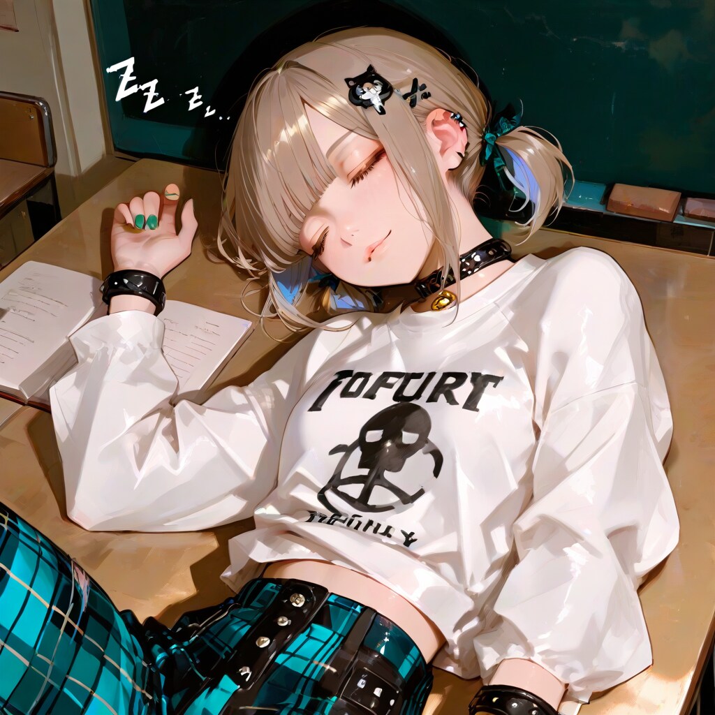間違えて私服居眠りしばあや