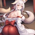 お尻(狐耳巫女) 6枚目