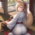 お尻(狐耳巫女) 5枚目