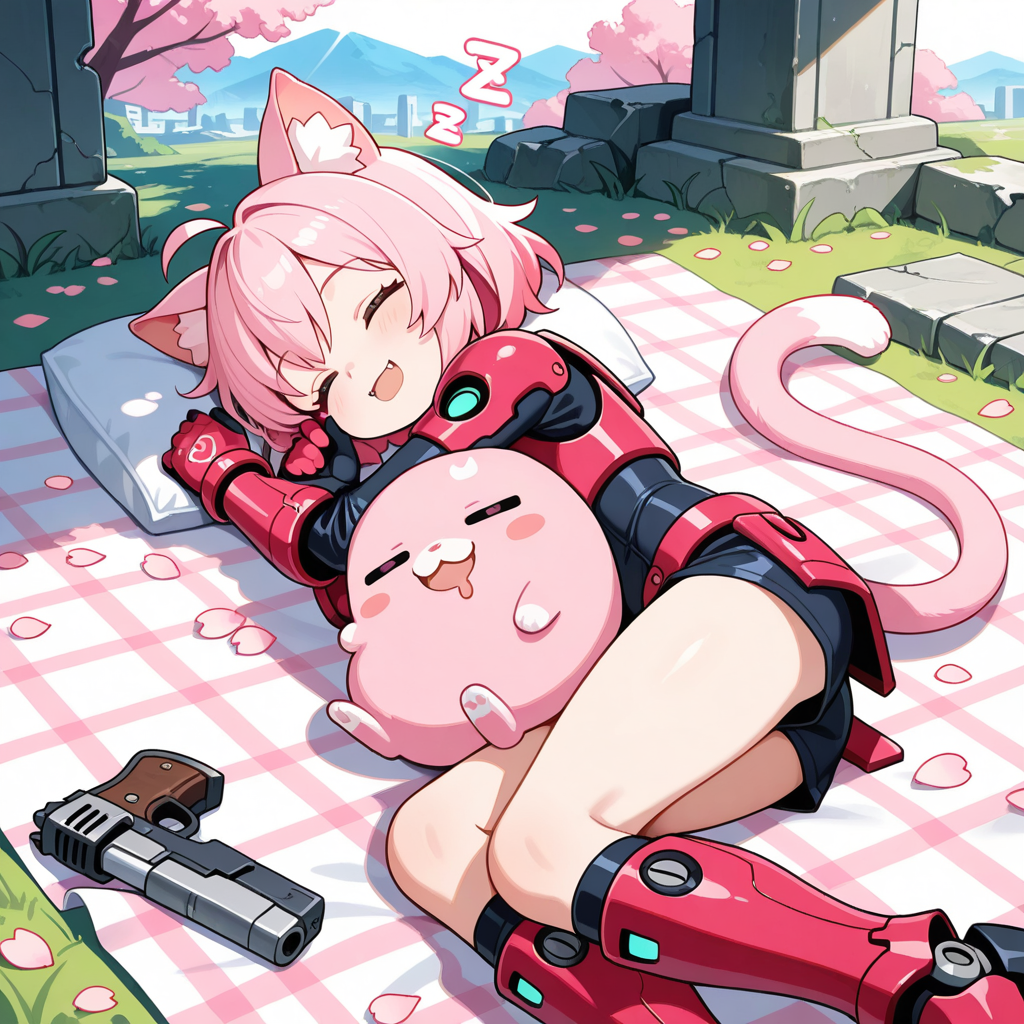 任務中でも寝てしまうねこちゃん