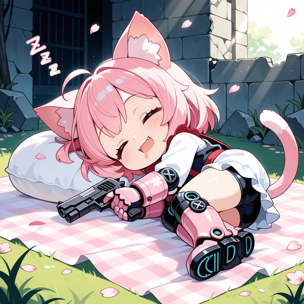 任務中でも寝てしまうねこちゃん