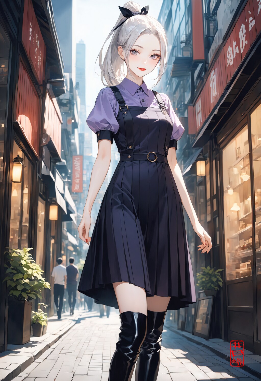 紫、似合ってますか？