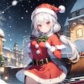 クリスマスのおさげちゃん 2枚目