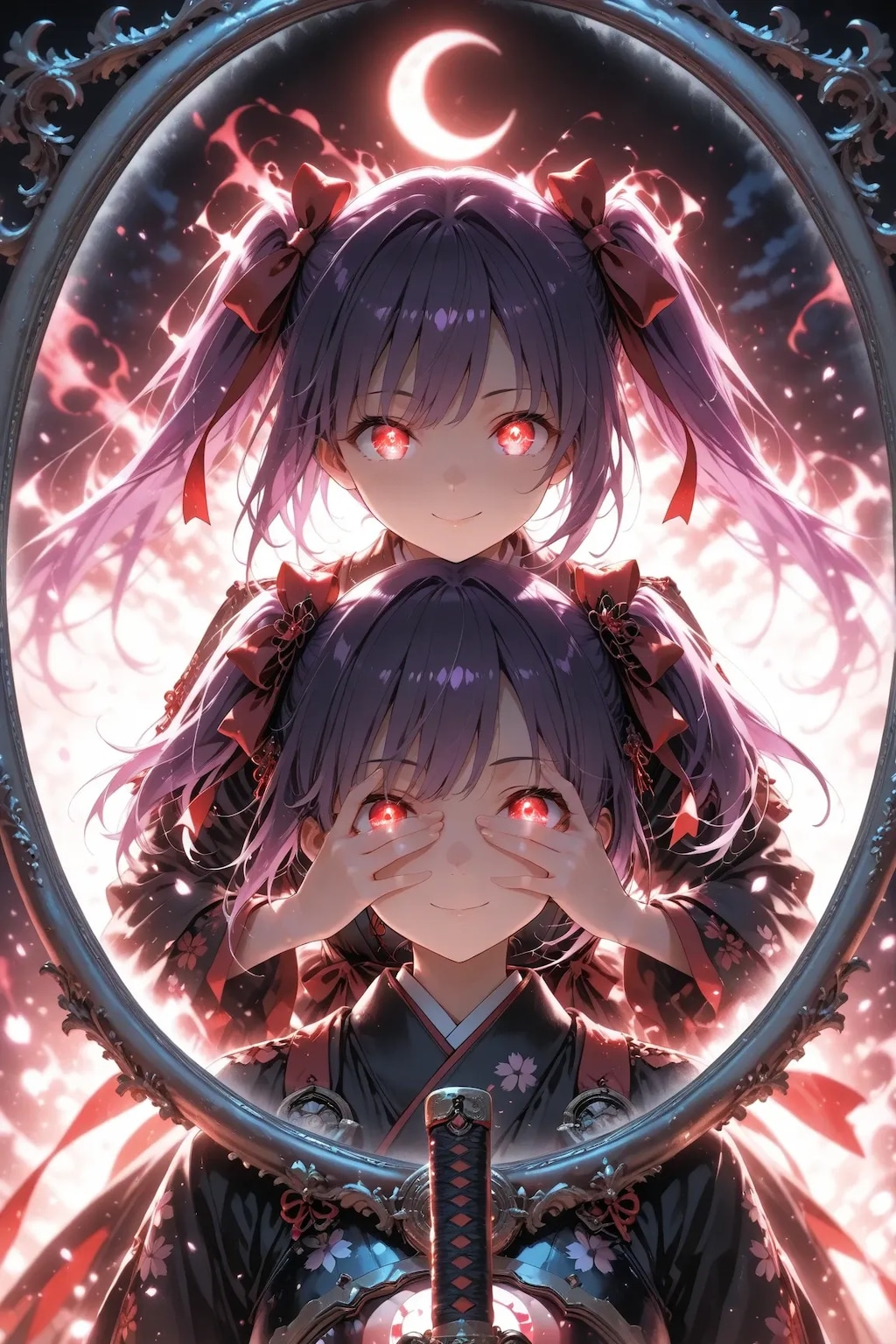 鏡の中の世界の梨子