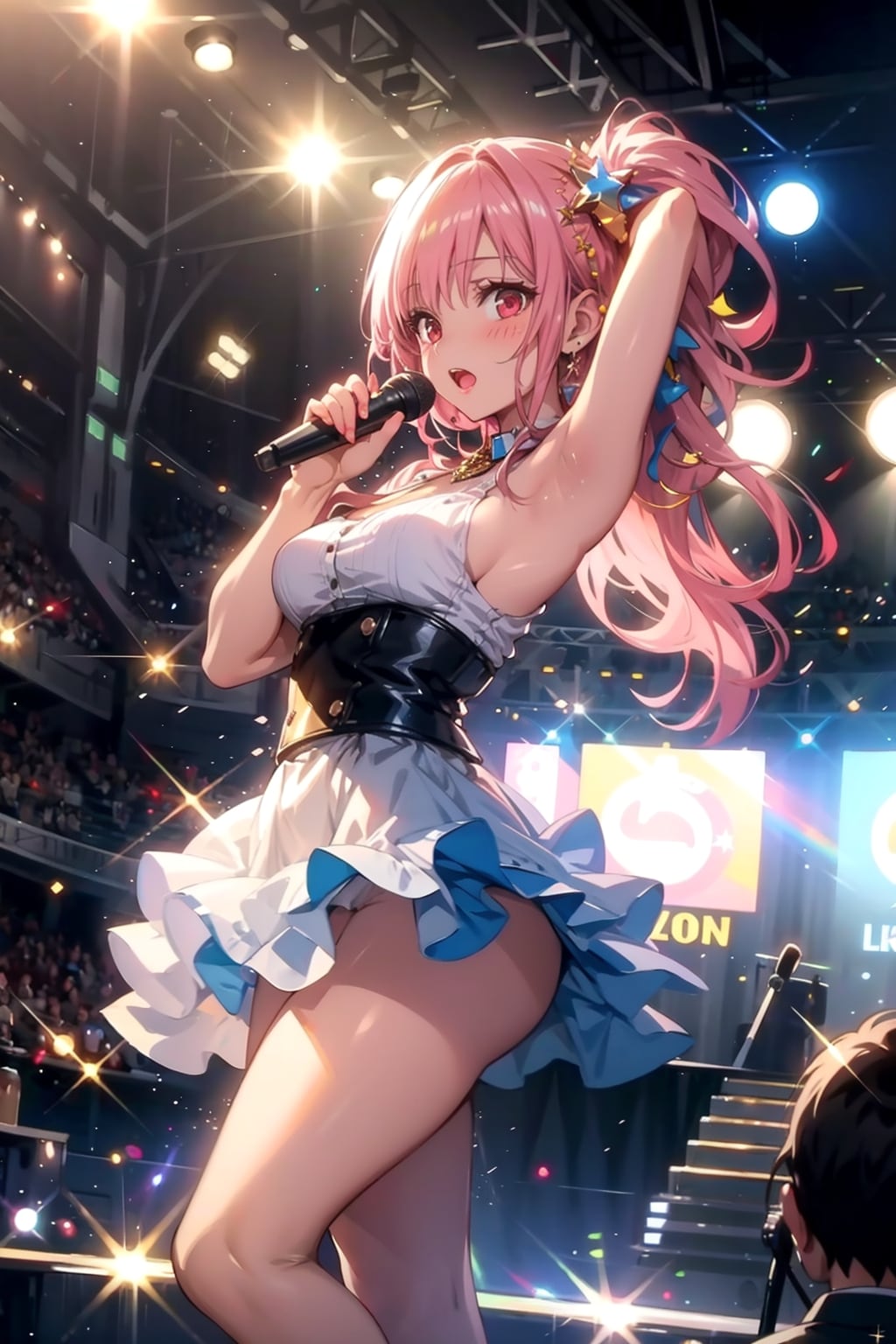 熱唱する女性アイドルさん | の人気AIイラスト・グラビア