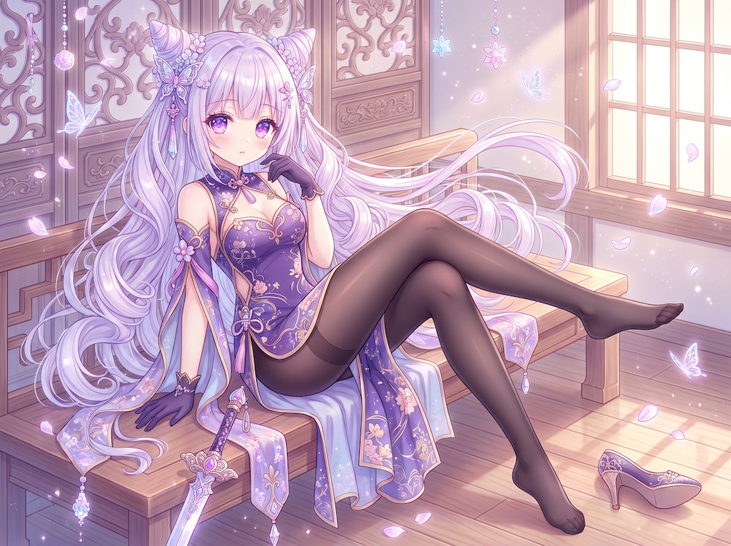 紫霞剣舞幽窓