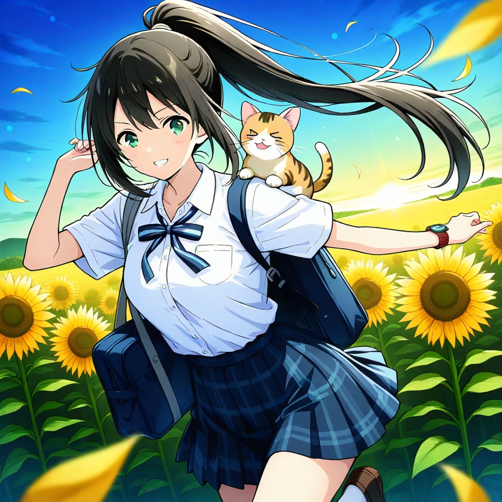 向日葵 | の人気AIイラスト・グラビア