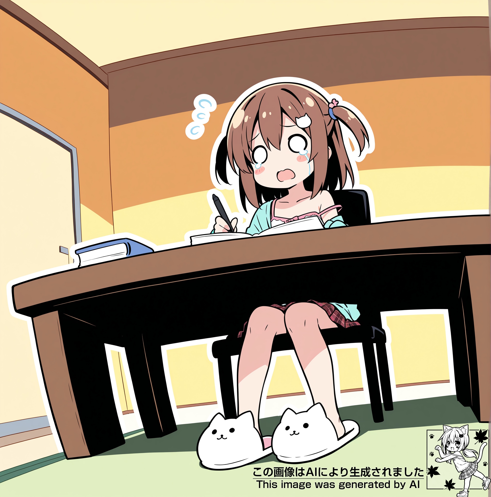 宿題は計画的に！ | の人気AIイラスト・グラビア