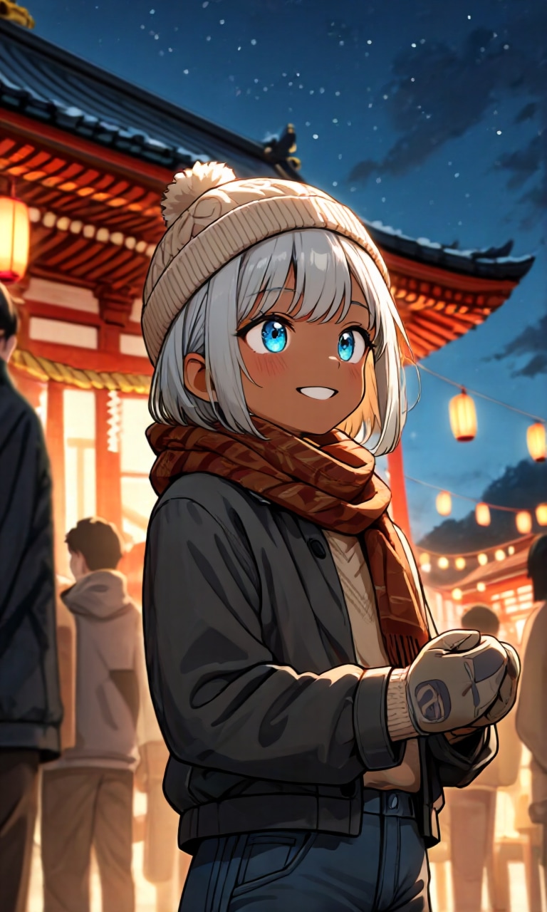 マフラーをした少年 | の人気AIイラスト・グラビア