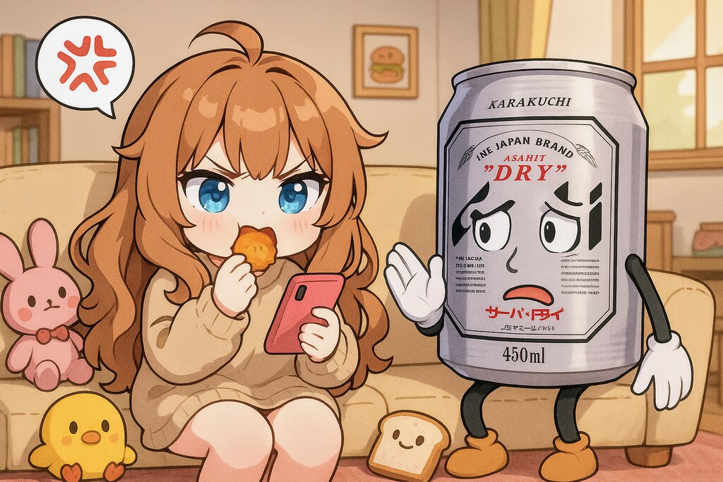 スマホに激怒する小さな女の子