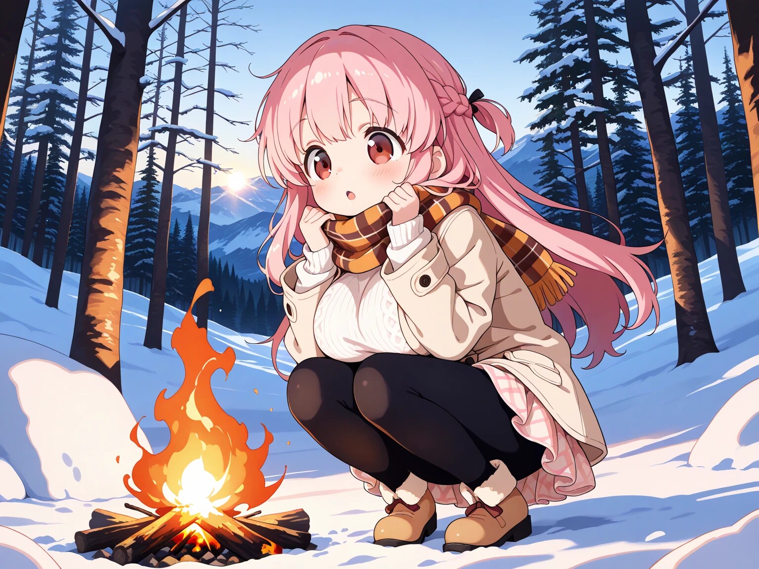 りなちゃんと冬景色