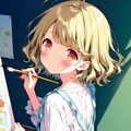 お絵描きユイちゃん（唐揚げカレーが好きなようです） 4枚目