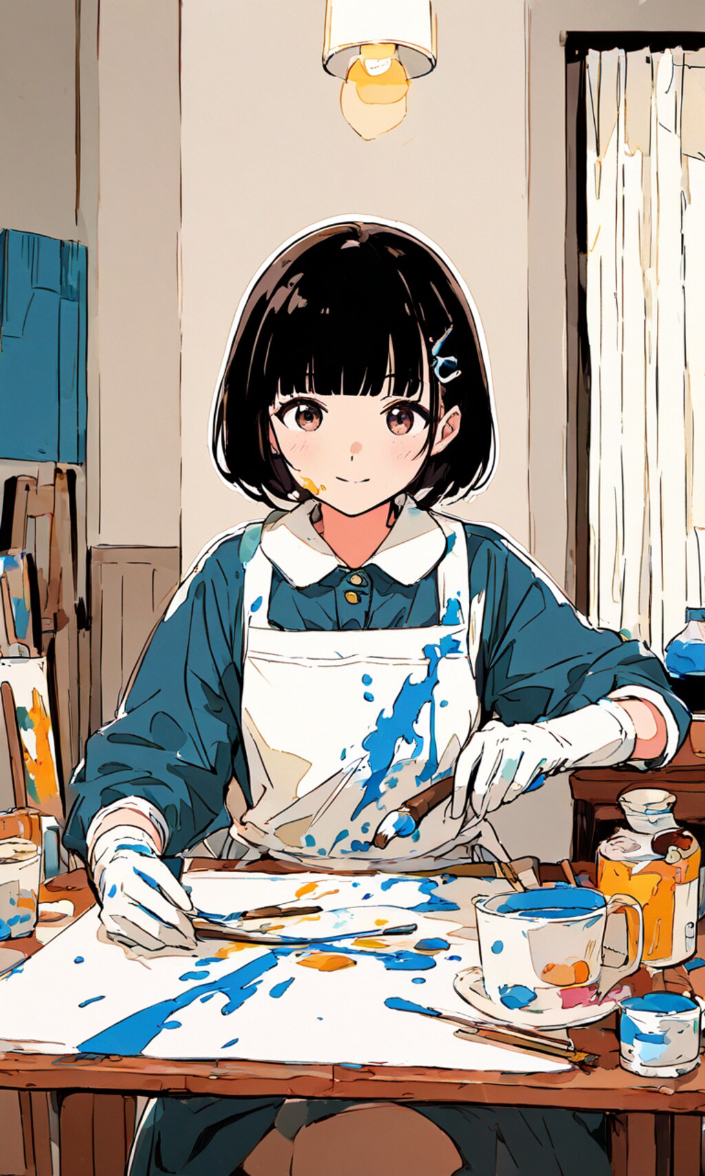 お絵描きガール