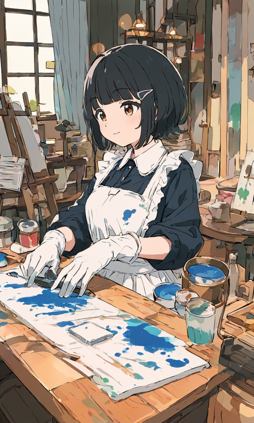 お絵描きガール