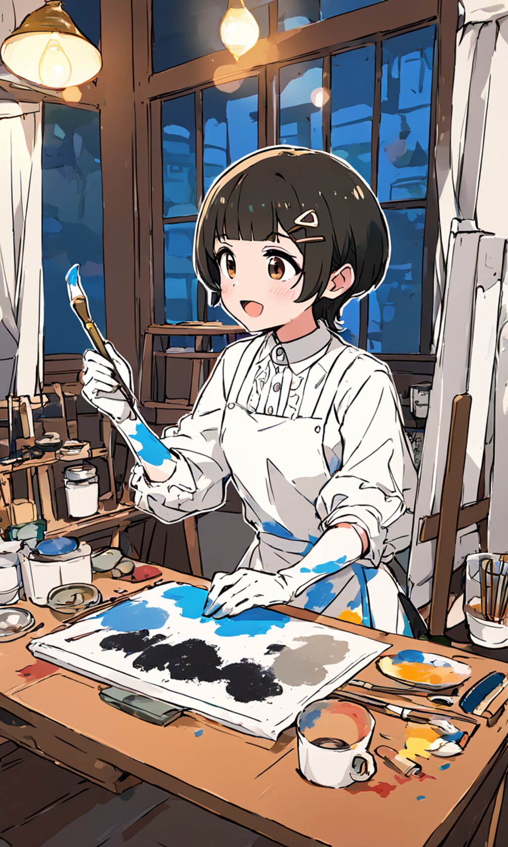 お絵描きガール