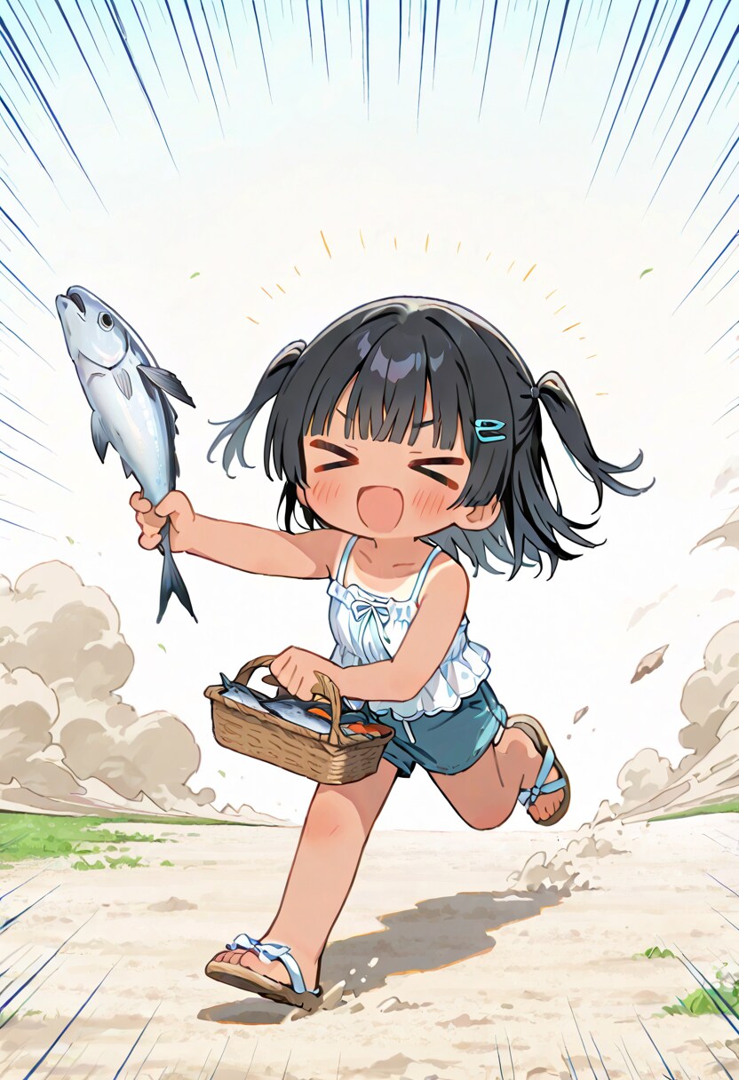 魚をどうぞ！