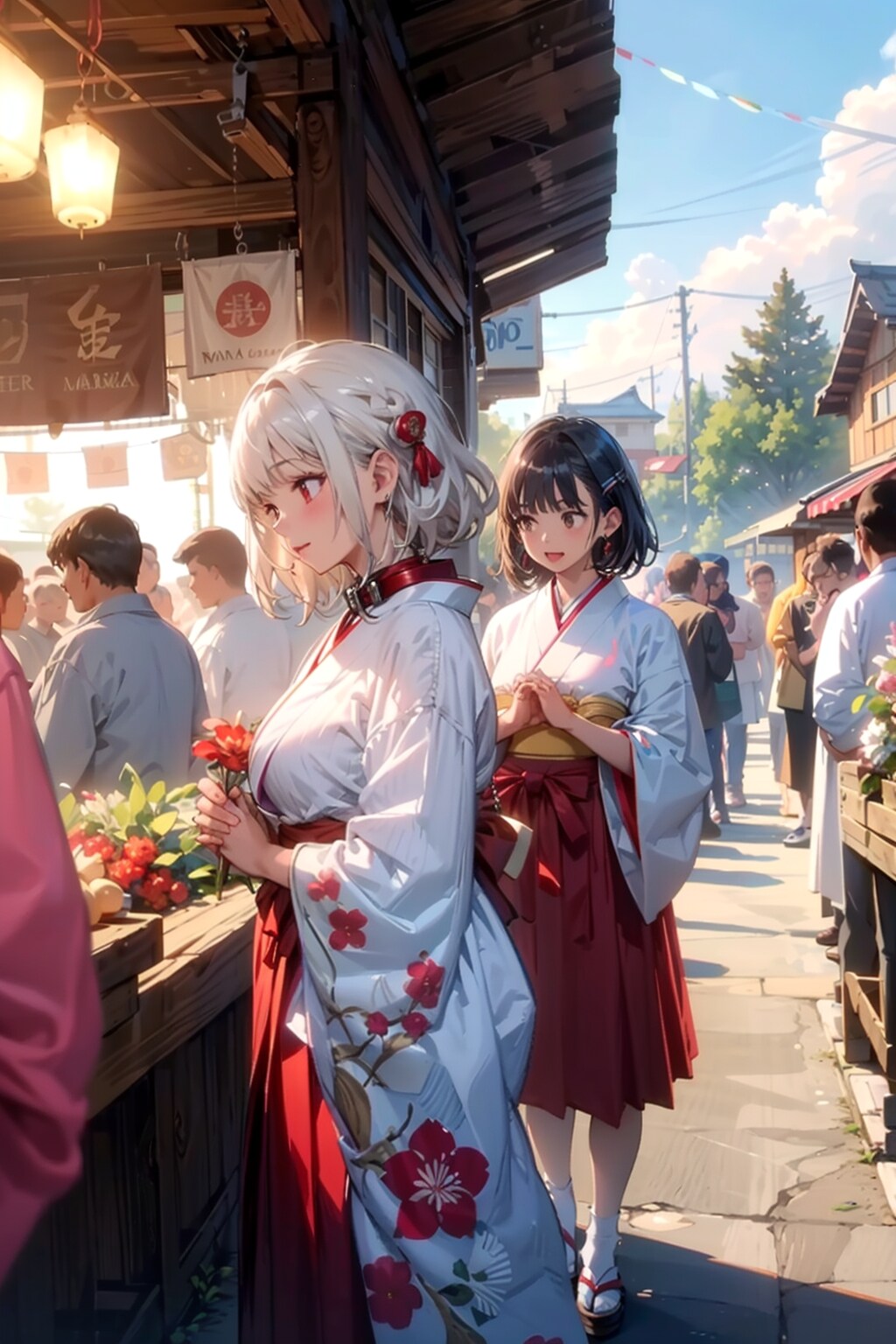 先輩後輩巫女バイト