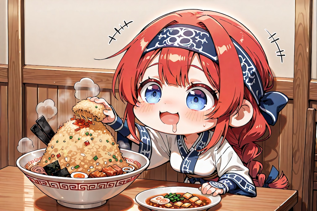 ラーメンの上にチャーハンを乗っけるんじゃありません！