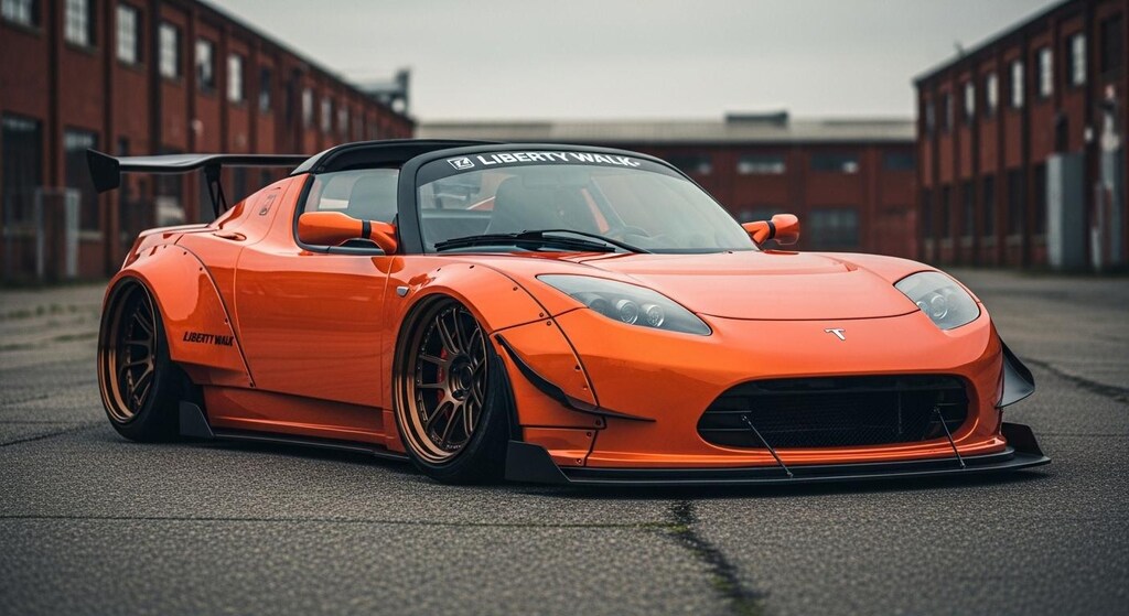 リバティーウォークテスラロードスター