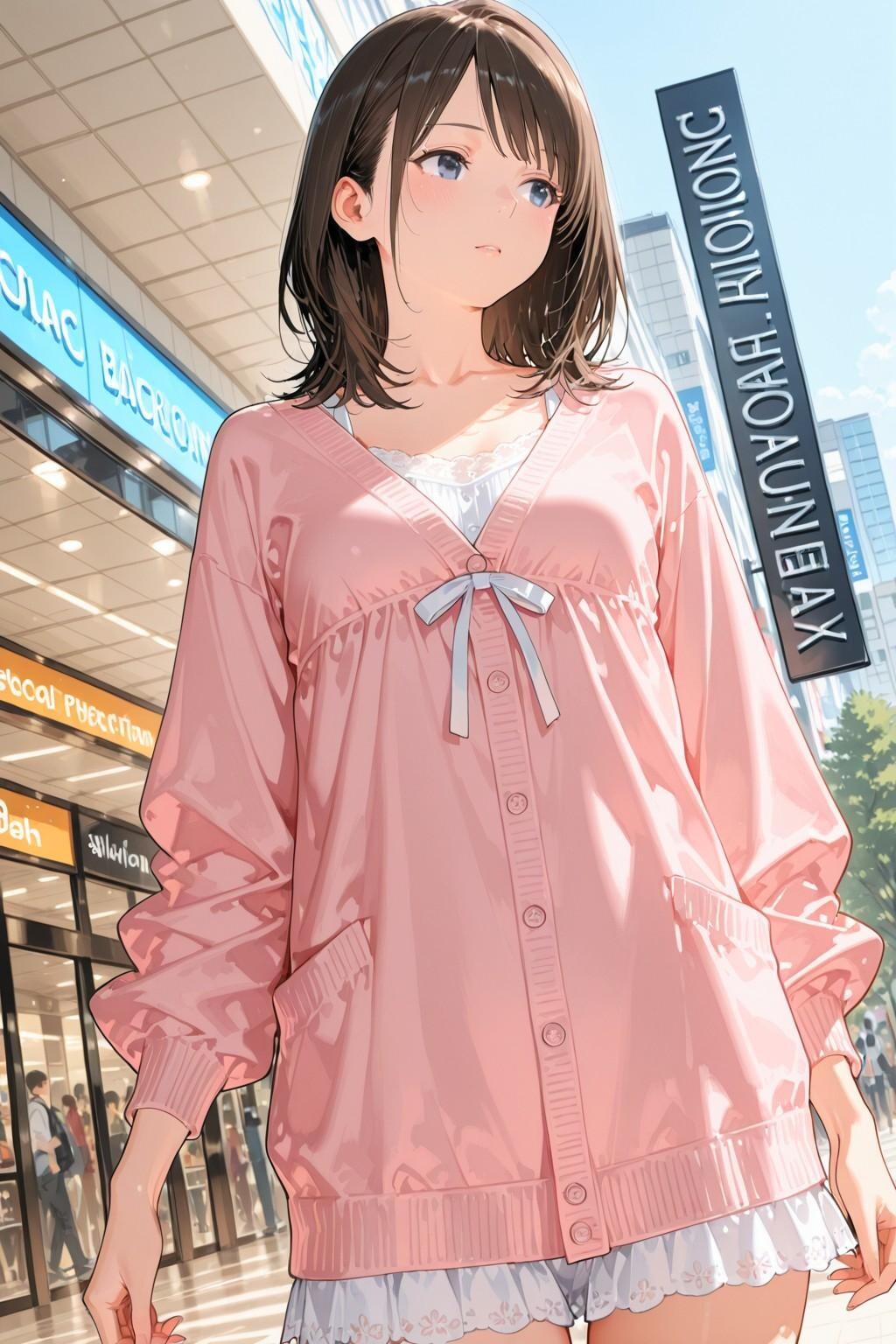 街で見かけた女の子